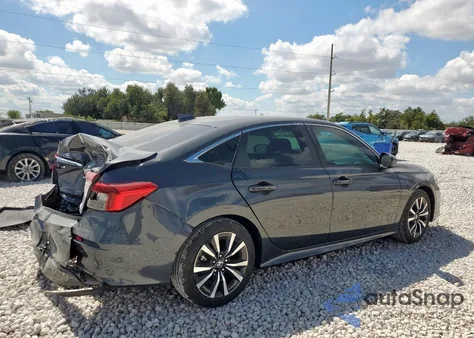 2024 Honda Civic Ex из США, поврежденный, VIN 2HGFE1F76RH341189